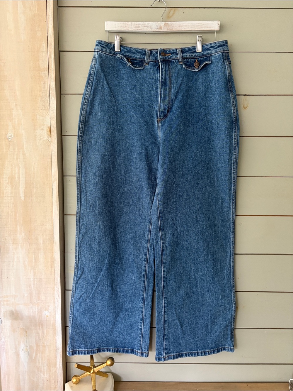 Rolla’s High Rise Wide Leg Jeans | Size 33 (AUS 15) | Vintage Blue Wash